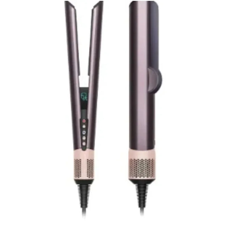 Hair Straightener Hot Air Flat Iron 2 In 1 Styling Tool Negative Ion Hair Curler Adjustable Temperature For Salon Home Hair Styling Gift For Women
