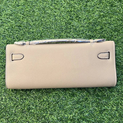 New Ladies Wide Shoulder Strap Large Capacity Bag Niche Luxury Designer Shoulder Crossbody  Head Layer Cowhide Leather PlatiNum