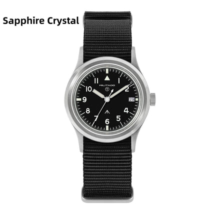 Militado ML14 36mm Orologio VH31 Sweep Secondo Movimento al quarzo Orologio Cristallo di zaffiro Super luminoso BGW9 C3 100m Orologi impermeabili platinumshop