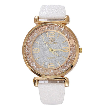Orologio da donna di marca di lusso Orologio da polso al quarzo da donna con cassa rotonda Orologi da donna Orologio da festival Regalo di San Valentino platinumshop