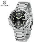 FOXBOX Top Brand Fashion Diver Watch Men 50ATM Waterproof Date Clock orologi sportivi orologio da polso al quarzo da uomo Relogio Masculino platinumshop