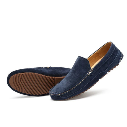 Mocassini da uomo in pelle scamosciata di lusso 2022 scarpe casual da uomo scarpe da barca fatte a mano da uomo Slipon scarpe da guida mocassini maschili Zapatos