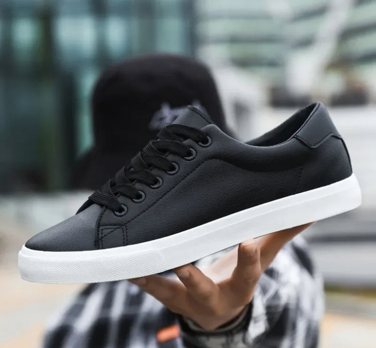 Classic Men Leather Casual Shoes High Quality Comfortable Platform Sneakers Men Flats Shoe Loafers British Jogging Shoe Hot Sale