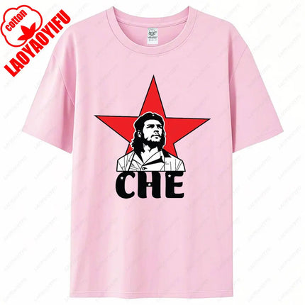 Che Guevara Shirt Rebel Cuban Shirt Guerrilla Revolution Casual Short Sleeve Men's High Quality Cotton T-Shirt