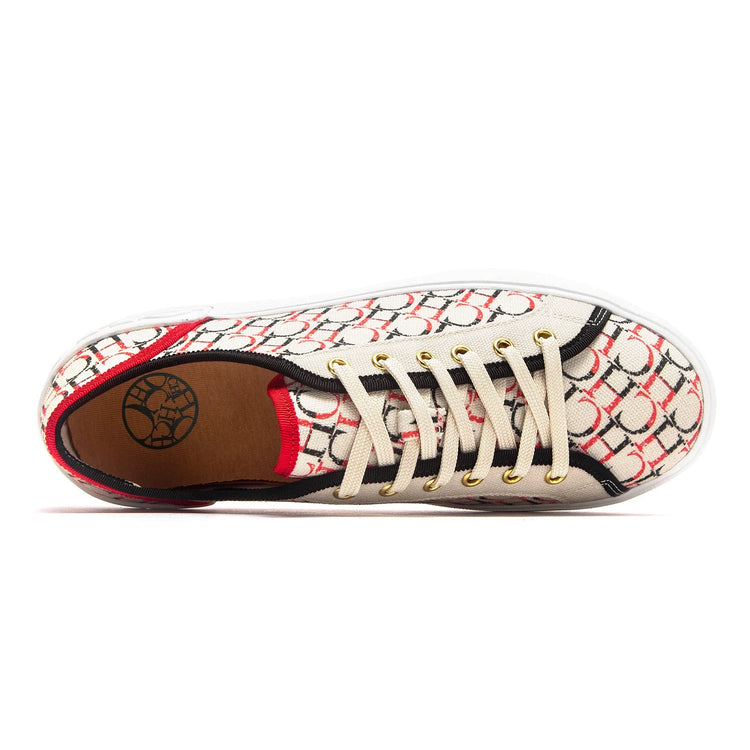 C-H Women's Casual Shoes  Autumn New Comfortable Canvas Shoes Skeleton Correction Woman Walking Shoes