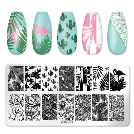 Nail Art Templates Stamping Plate Design Flower Leaf Butterfly Christmas Lace Stamp Templates Plates Image Manicure Accessories