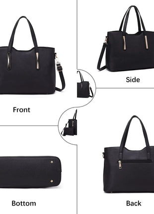Borsa Miss Lulu Henkel Borsa shopper 2in1 da DONNA Borsa a tracolla da viaggio per DONNA, elegante e pratica