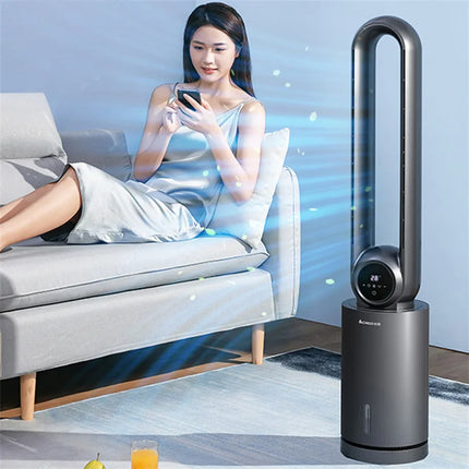 Ventilatore senza lama Ventilatore per aria condizionata Ventola di raffreddamento ad acqua Umidificazione e refrigerazione Ventilatore a torre d'acqua verticale Condizionatore d'aria