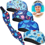 Fascia da nuoto regolabile per bambini Adulti Bambini Nuotatori in neoprene Fascia per capelli impermeabile per orecchie per uomini e donne