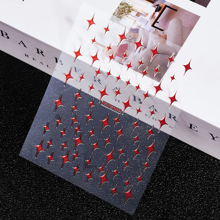 1PC 26-English Alphabet Number 3D Self-adhesive Nail Art Decal Sticker Word Small Letter Nail Decals Sticker Manicure Decoration