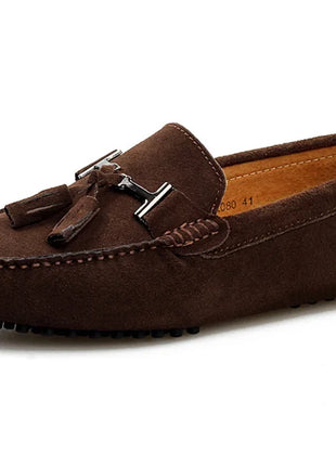 Mocassini da uomo primavera estate scarpe Casual in pelle scamosciata Slip-ons da uomo Luxury Brand Mocassin Man Plus Size 50 51 52 53 per piede grande