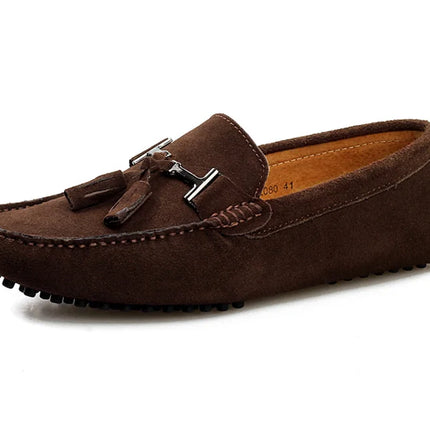 Mocassini da uomo primavera estate scarpe Casual in pelle scamosciata Slip-ons da uomo Luxury Brand Mocassin Man Plus Size 50 51 52 53 per piede grande