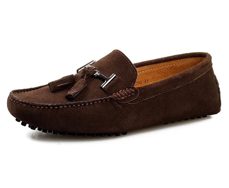 Mocassini da uomo primavera estate scarpe Casual in pelle scamosciata Slip-ons da uomo Luxury Brand Mocassin Man Plus Size 50 51 52 53 per piede grande