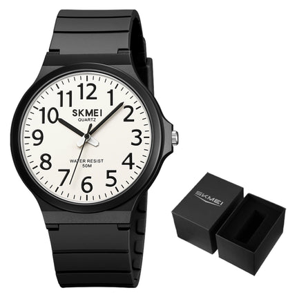 SKMEI Top Brand Casual Quartz Wristwatches Mens New Simple TPU Strap 3Bar Waterproof Watches For Male Time Clock Reloj Hombre