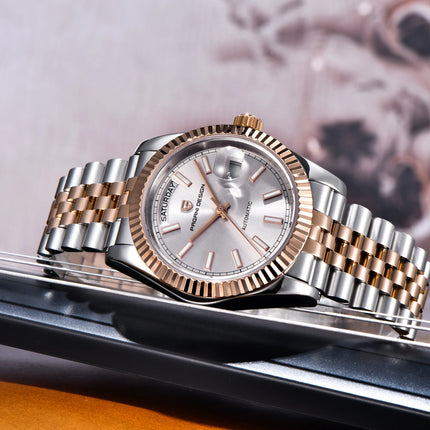 PAGANI DESIGN quadrante smaltato 2025 nuovi orologi da uomo DD36 argento oro orologio automatico di lusso da uomo orologio da polso meccanico impermeabile