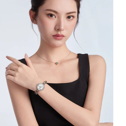 Orologio da donna CLARE SHINE Brand 7708, elegante orologio al quarzo di lusso, impermeabile, con datario, collezione Stellar Eyes. platinumshop