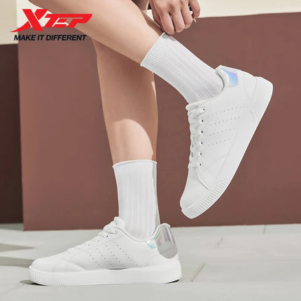 Xtep Scarpe da skateboard per donna 2025 Estate Leggero Durata Tempo libero Moda Lace Up Street Stlye Scarpe 874118310012