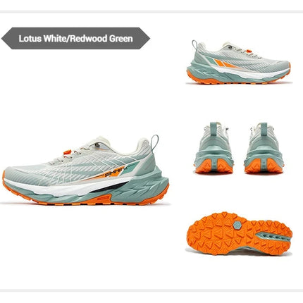 361 Degrees Yushan PRO Men Running Shoes Durable Hiking Cushioning Breathable Non-slip Outdoor Jogging Male Sneakers 672522250 PlatiNum
