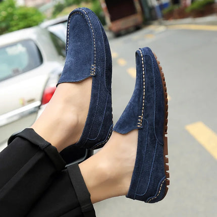 Mocassini da uomo in pelle scamosciata di lusso 2022 scarpe casual da uomo scarpe da barca fatte a mano da uomo Slipon scarpe da guida mocassini maschili Zapatos