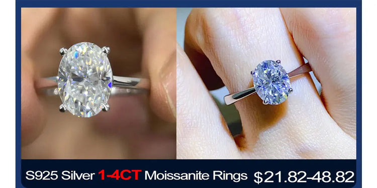 1-4ct Oval Cut Moissanite Stud Earring for Women Men D Color Sparkling Diamond 925 Sterling Silver Ear Studs Party Jewelry Gifts PlatiNum