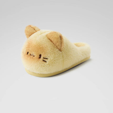 New Gentle Gradient Kitten Mules Slippers Women Winter Home Warm 3D Cat Shoes 44 45 Woman Indoor Plush Slipper Furry Room Mules