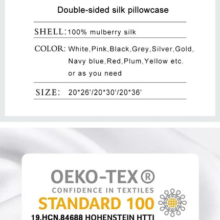 Federa in seta di gelso naturale al 100% con federa in seta di lusso OEKO-TEX 19 Momme Spedizione gratuita