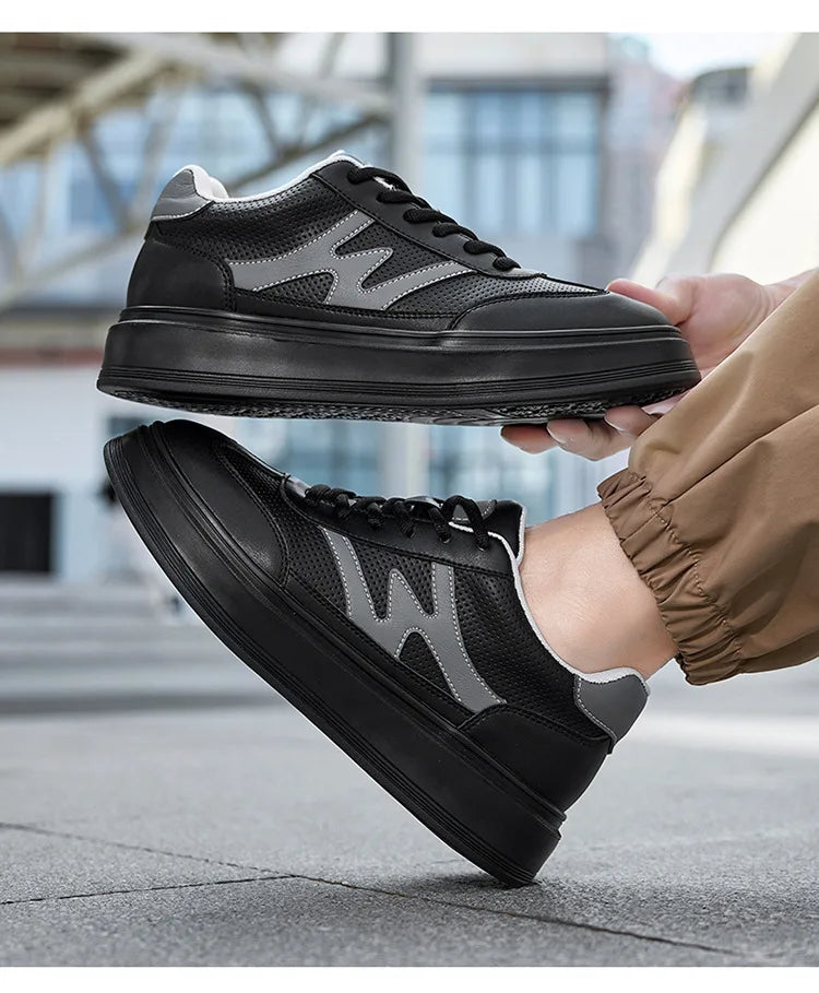 Hot selling Breathable Thick soled Trendy waterproof Durable Casual height increasing shoes Increase by 6 centimeters