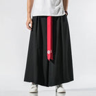Pantaloni Larghi da Uomo Stile Kimono Giapponese 2026, Joggers Retrò, Pantaloni Larghi in Lino Stile Yukata, Pantaloni Robe Nepal con Cavallo Ampio