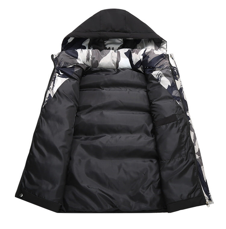 Hooded New Spring Autumn Sleeveless Jacket for Men Fashion Warm Hooded Male Winter Vest Light Plus Size Mens Work Vest Waistcoat