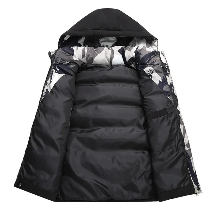 Hooded New Spring Autumn Sleeveless Jacket for Men Fashion Warm Hooded Male Winter Vest Light Plus Size Mens Work Vest Waistcoat
