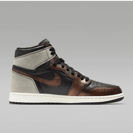 Scarpe da basket alte Nike AIR JORDAN 1 autentiche da uomo 555088-033 platinumshop