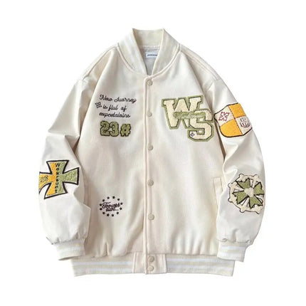 2025 Fashion Trend Baseball Jacket American Style Men's Casual Retro Coat Street Fashion Harajuku Brand Autumn Coat y2k clothes