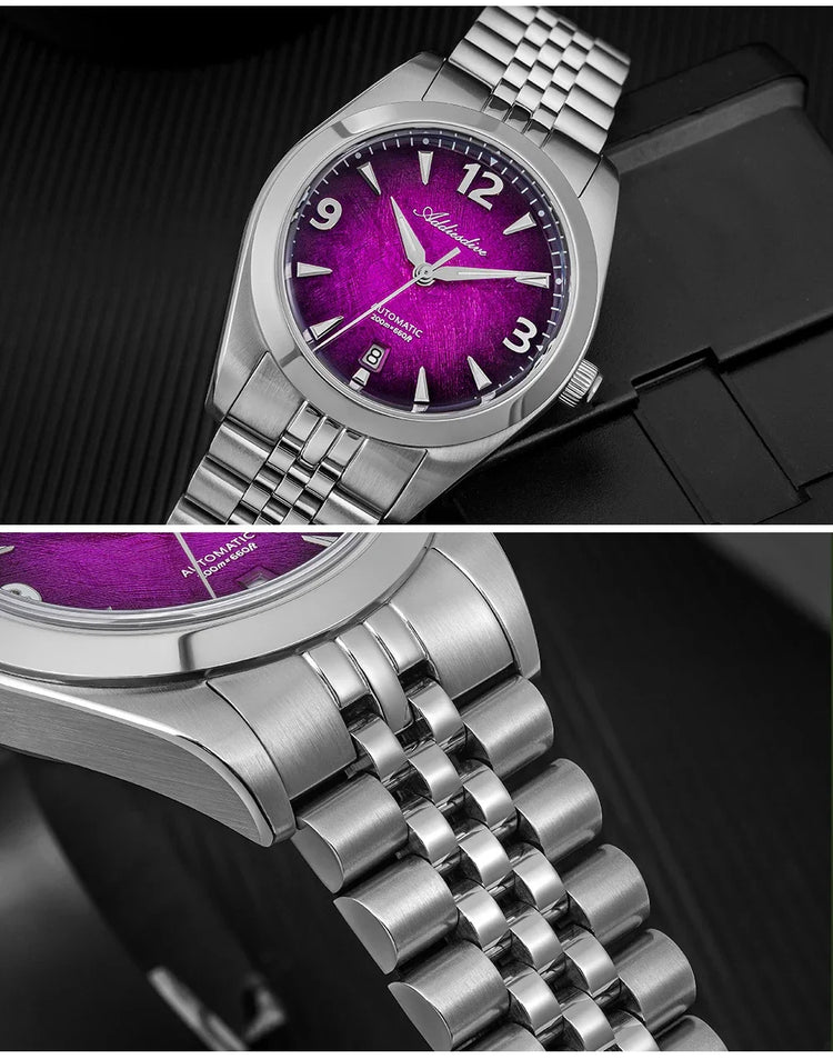 ADDIESDIVE Men's Automatic Mechanical Diving Watch 200M Waterproof Sapphire Crystal 316L Stainless Steel Japan 8215 Movement