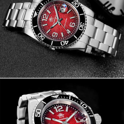 ADDIESDIVE Hot Sale 41mm Men Watch AD2513 200M Waterproof Reloj Hombre BGW9 Super Luminous Reloj Hombre Quartz Watch Reloj