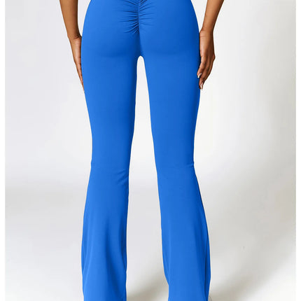 High Waist Flare Leggings Yoga Pants Women Wide Leg Pants Women Gym Workout Fitness Sports Flared Pants Latin Dance Trousers PlatiNum