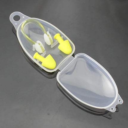 Set di tappi per le orecchie con clip per naso da nuoto, attrezzatura protettiva per allenamento professionale impermeabile per il nuoto, accessori per il nuoto