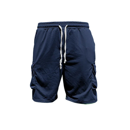 Fashionable New Summer Style T-shirt and Versatile Solid Color Shorts Set, a Casual and Sporty Men's Outfit