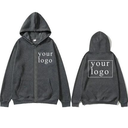 Men Women DIY Zipper cardigan hoodie 2025 New Fashion Your Own Design Brand Logo/Picture Personalized Custom Anywhere