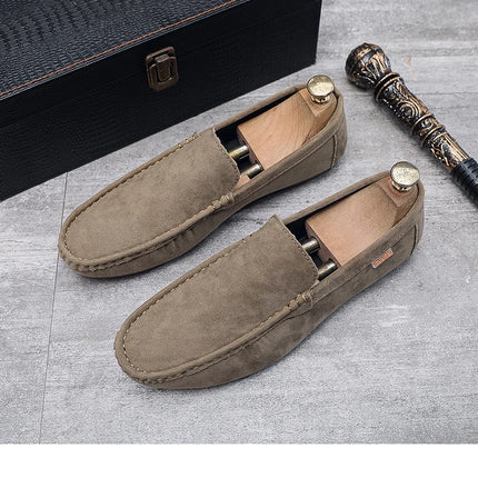 Scarpe Slip-On Artigianali in Vera Pelle per Uomo - Mocassini Casual Formali Traspiranti e Comodi con Suola in Gomma