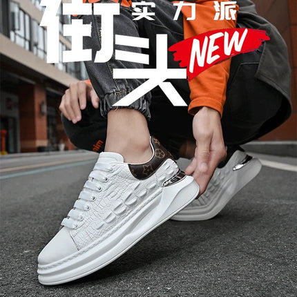 Leather Shoes Men's Skateboard Cricket for Men Sports Running Sneakers Male Luxury Designer Flats Platform
