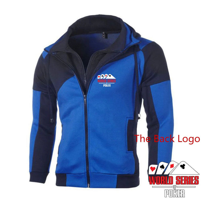 World Series of Poker 2024 Spring and Autumn New Men's Sweatshirt Printing Color Matching Hoodie Cotton High Quality Tops PlatiNum
