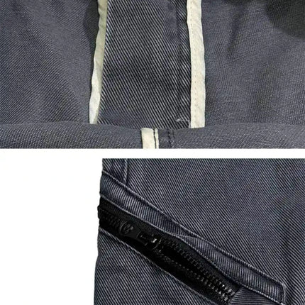 American Streetwear Multi-Pocket Cargo Pants Men High Quality Fashion Baggy Pants Plus Size Black Army Straight-Leg Trousers