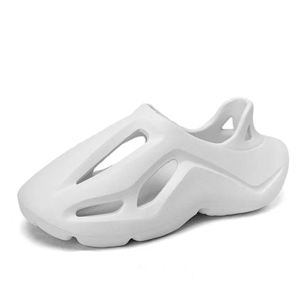Pantoufles compensées camouflage unisexe Matériau souple EVA Technologie de moulage par injection Chaussures de plage décontractées pour hommes et femmes