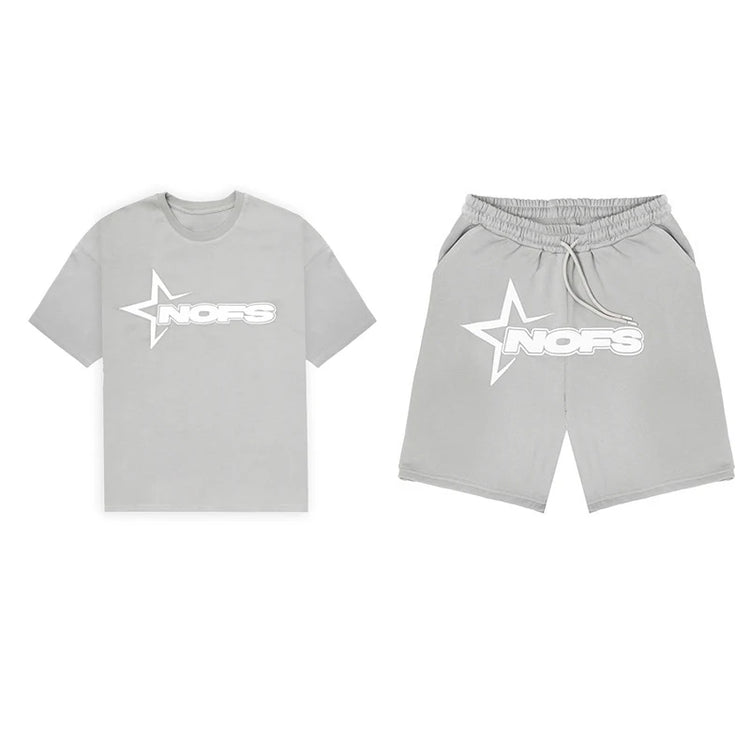 Y2K t-shirt Short Kpop Street Fashion Print Unisex manica corta top Casual pantaloncini larghi con coulisse pantalone donna uomo abbigliamento Tees