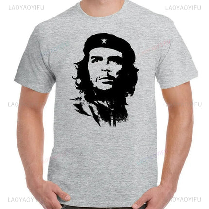 Che Guevara Shirt Rebel Cuban Shirt Guerrilla Revolution Casual Short Sleeve Men's High Quality Cotton T-Shirt