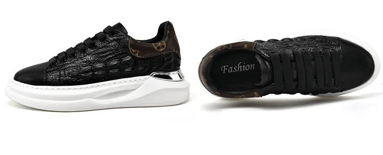 Leather Shoes Men's Skateboard Cricket for Men Sports Running Sneakers Male Luxury Designer Flats Platform