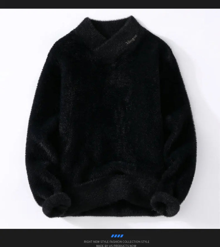 Sweaters men winter korean style mens warm sweater V-neck men sweaters autumn Men's wool pullovers men full size M-XXXL