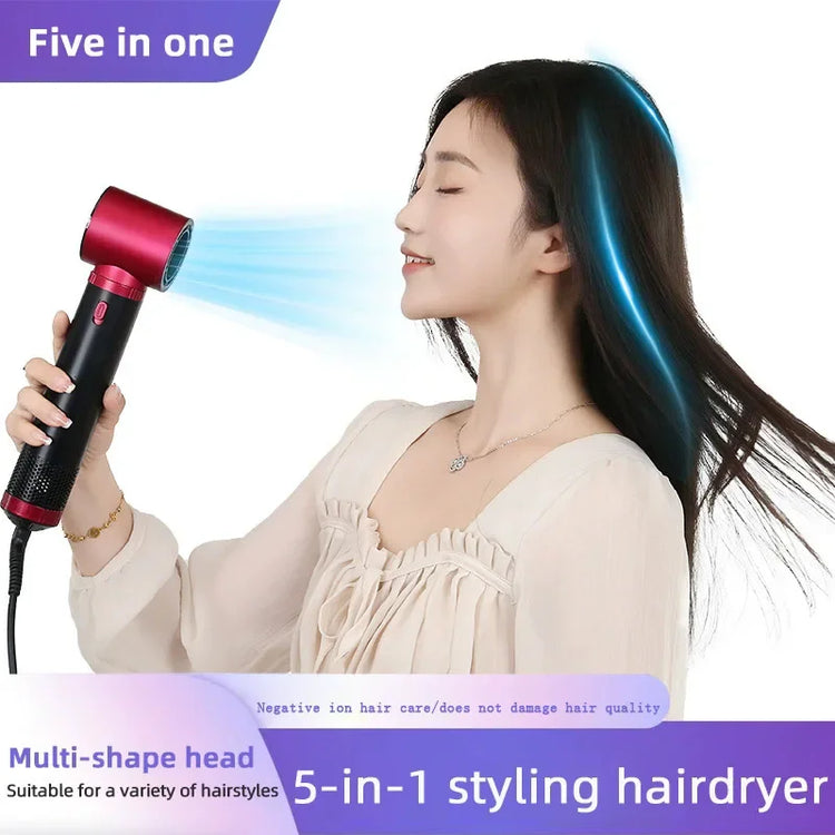 5 in 1 Hair Dryer Brush Hot Comb Set Professional Curling Iron Hair Straightener Styling Tool Air Styling Hair Dryer Household