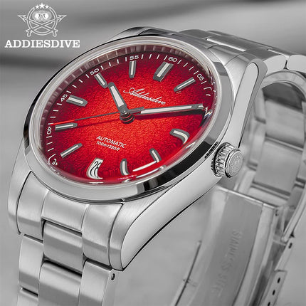 ADDIESDIVE New Men's Watches Mechanical 39mm Bubble Glass Stainless Steel Luminous Luxury Watch 100m Waterproof Automatic Watch