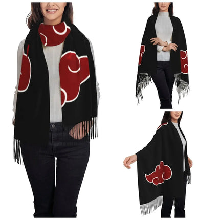 Neji Cloud Japanese Anime Shawl Wraps Women Winter Long Soft Scarf Pashmina Tassel Scarves
